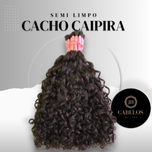 Cabelo humano cacho caipira