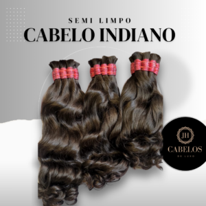 Cabelo indiano ondulado classe B